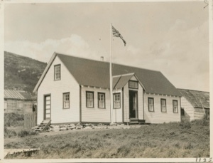 Image: School house- MacMillan's Eskimo [Inuit] school